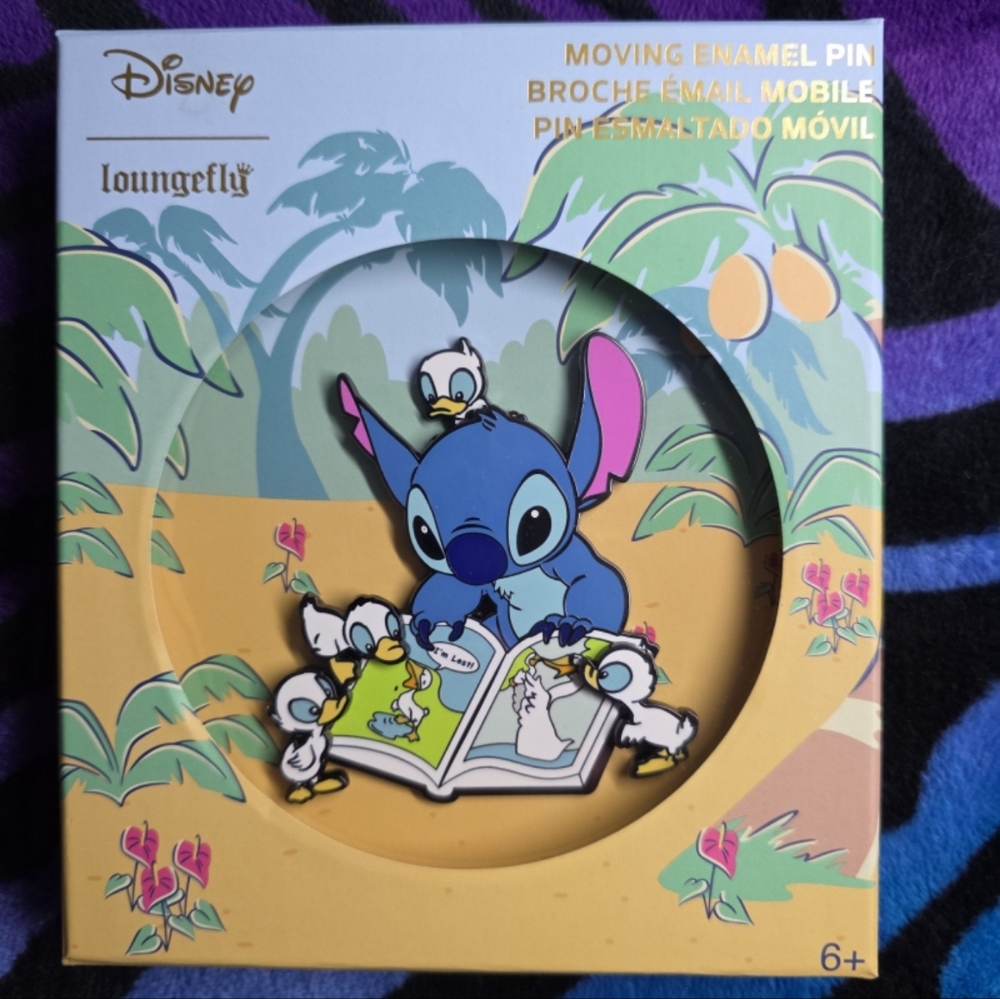 Disney Loungefly Stitch LE Moving Enamel Pin